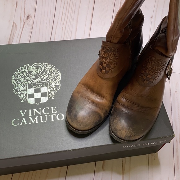 Vince Camuto Shaylee whiskey leather boots W/box - Picture 12 of 12
